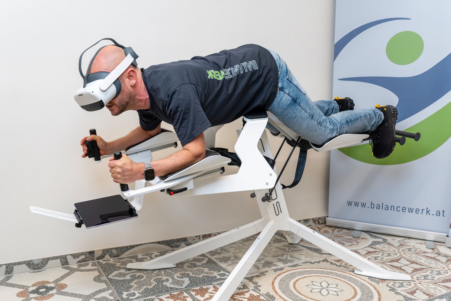 Dynamische Trainingsposition auf dem ICAROS